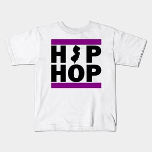 NJ Hip Hop logo Black Kids T-Shirt